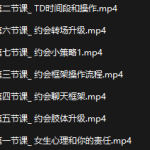 瑞恩约会系列课程-恋爱有方法