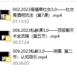陈哥《核心私教3.0》-恋爱有方法