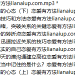 嘴叔《聊天技巧及心态》-恋爱有方法