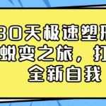 30天极速塑形:蜕变之旅,打造全新自我-恋爱有方法